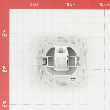 Розетка телефонная Simon 24 Harmonie встраиваемая белая RJ11 (2410480-030)