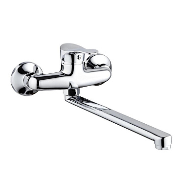 Смеситель для кухни РМС хром с поворотным изливом однорычажный (SL86-005)