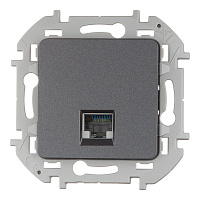 Розетка компьютерная Legrand Inspiria встраиваемая антрацит RJ45 (673828)