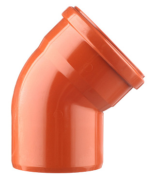 Отвод Ostendorf KGВ d110 мм 45° пластиковый для наружной канализации (220220)