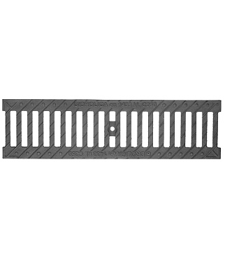 Решетка для лотка водоотводного чугунная 500х136 мм Gidrolica черная