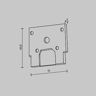 Комплектующие для встраиваемой трековой системы Technical TRA034EC-SCCL-42B