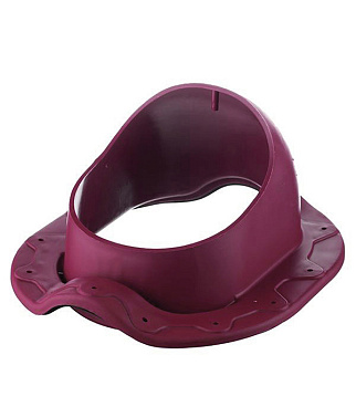 Проходной элемент Поливент для готовой кровли из металлочерепицы красное вино RAL 3005