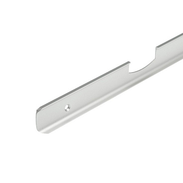 Планка угловая для столешниц 26-28 мм R9 матовый хром алюминий