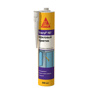 Герметик акриловый универсальный Sika Sikacryl 107 белый 300 мл