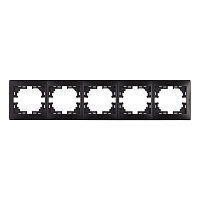 Рамка Lezard Mira пятиместная черный бархат (701-4200-150)
