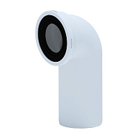 Отвод для унитаза АНИ пласт d110 мм 90° пластиковый переходной для унитаза (W9220)