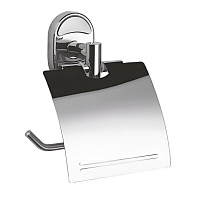 Держатель для туалетной бумаги Haiba с крышкой металл хром (HB1903)