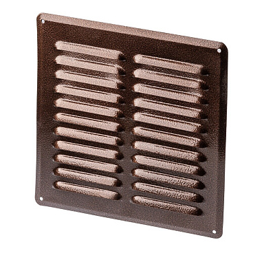 Решетка вентиляционная стальная Ore 250х250 мм коричневая