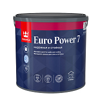 Краска моющаяся Tikkurila/Tikkivala Euro Power 7 база А белая 2,7 л