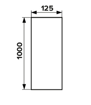 Воздуховод Era круглый пластиковый d125 мм 1 м