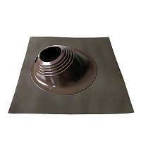 Проходка кровельная КМ 660х660 мм для дымоходов d200-280 мм коричневый силикон
