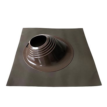 Проходка кровельная КМ 660х660 мм для дымоходов d200-280 мм коричневый силикон