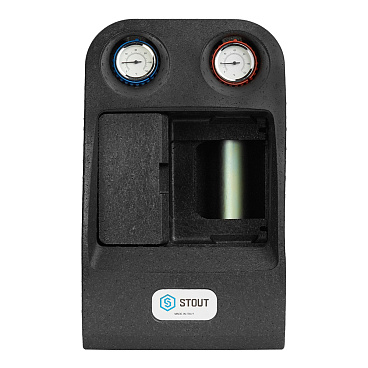 Насосная группа Stout 1 ВР(г) х 1 1/2 НР(ш) с трехходовым приводным смесителем без насоса (SDG-0003-002501)