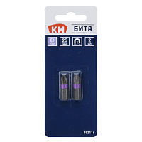 Бита КМ (882116) PZ2 магнитная 25 мм (2 шт.)