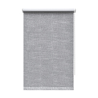 Рулонная штора блэкаут 60х160 см Decofest Каролина серая