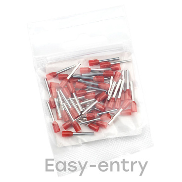 Наконечник штыревой втулочный изолированный EKF PROxima НШВИ 12 мм х 1 кв. мм (50 шт.)