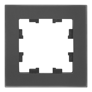 Рамка Systeme Electric AtlasDesign Nature одноместная черная (ATN331001)