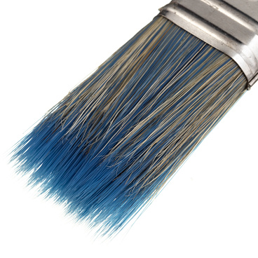 Кисть плоская смешанная щетина деревянная ручка Wenzo Wood 25х12 мм для красок на водной основе