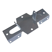 Кронштейн для столба заборного 60х60 мм графитовый серый RAL 7024