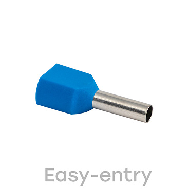 Наконечник штыревой втулочный изолированный EKF PROxima НШВИ-2 10 мм х 2,5 кв. мм двойной (50 шт.)