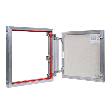 Люк ревизионный под плитку Практика EuroFormat-R алюминиевый 500х500 мм скрытый нажимной