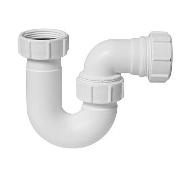 Сифон для раковины McAlpine 1 1/4х32 мм без выпуска с соединением 32 мм белый (MRBD1)