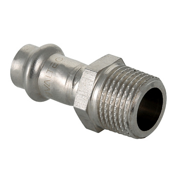 Соединитель Valtec (VTi.901.I.001805) 18 мм х 3/4 НР(ш) нержавеющая сталь