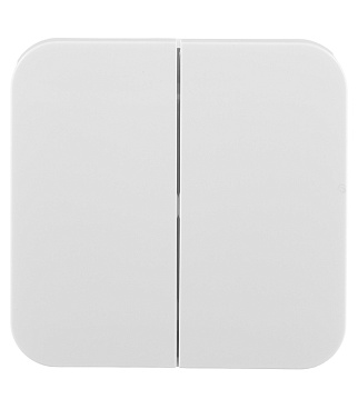 Выключатель Systeme Electric Blanca двухклавишный накладной белый (BLNVA105011)