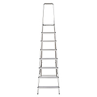 Стремянка алюминиевая 8 ступеней 80 мм 1,7 м Hesler