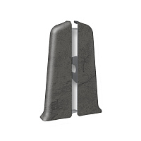 Заглушка торцевая Идеал Деконика 70 мм лофт серый левая-правая Г-профиль (2 шт.)