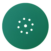 Диск шлифовальный КМ Green Film d225 мм P320 на липучку пленочная основа (3 шт.)