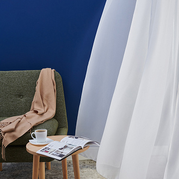 Тюль имитация льна белый 300х280 см Легранд Боско с утяжелителем (58128668)