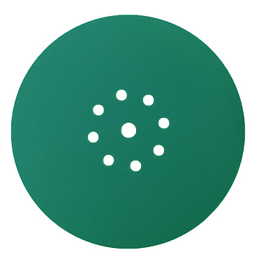 Диск шлифовальный КМ Green Film d225 мм P320 на липучку пленочная основа (3 шт.)