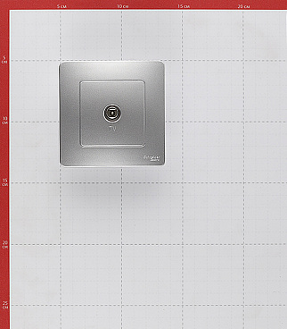 Розетка телевизионная Systeme Electric Blanca встраиваемая алюминий (BLNTS000013)