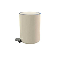 Ведро для мусора Primanova Lenox с крышкой 5 л пластик бежевое с педалью