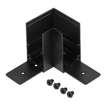 Коннектор для магнитного шинопровода L-образный Эра Nova черный (Б0054787/3051)