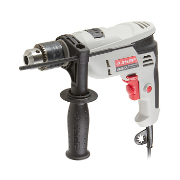 Дрель сетевая ударная Зубр ДУ-550 ЭР 550 Вт ключевой патрон