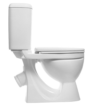 Унитаз-компакт Sanita Стандарт с косым выпуском с сиденьем дюропласт микролифт белый (SDTSACC01030712)