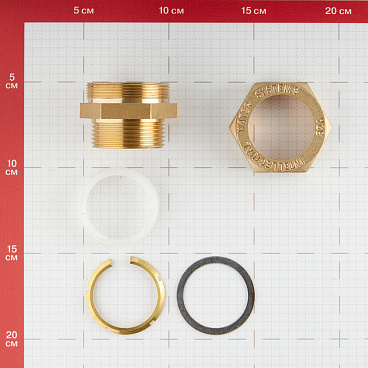 Муфта Stahlmann IWS EasyFix 32 мм х 1 1/4 НР(ш) для гофрированных труб