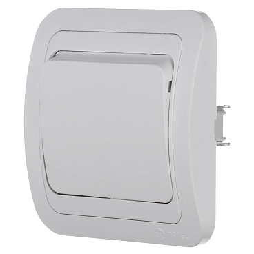 Выключатель Makel Mimoza одноклавишный встраиваемый белый (12001)