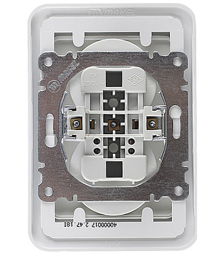 Розетка Makel Mimoza встраиваемая белая (12017)