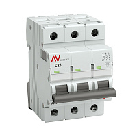 Автоматический выключатель модульный EKF Averes AV-6 3Р 25А тип C 6 кА 400 В (mcb6-3-25C-av)