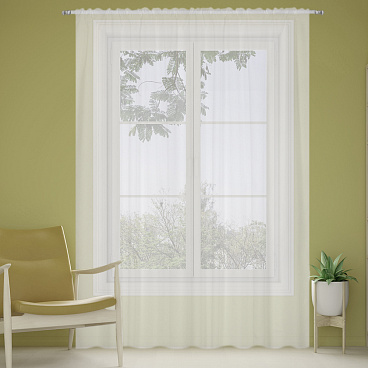 Тюль батист белый 150х270 см Mona Liza (МЛ718/01/Е150)