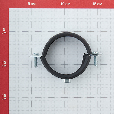 Хомут сантехнический 2" 59-63 мм оцинкованная сталь (20 шт.)