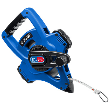 ЗУБР X-50 50 м геодезическая стальная мерная лента