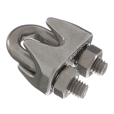 Зажим троса u-образный d6 мм DIN 741 нержавеющая сталь