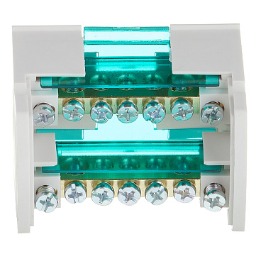 Шина нулевая Dekraft ШН 103 2х7 отверстий в корпусе (32015DEK)