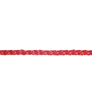 Шнур вязаный полипропиленовый 8 прядей красный d3 мм