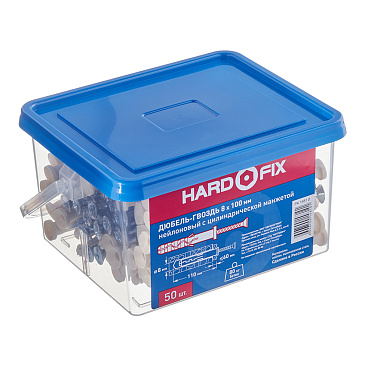 Дюбель-гвоздь Hard-Fix 8x100 мм цилиндрическая манжета нейлон (50 шт.)